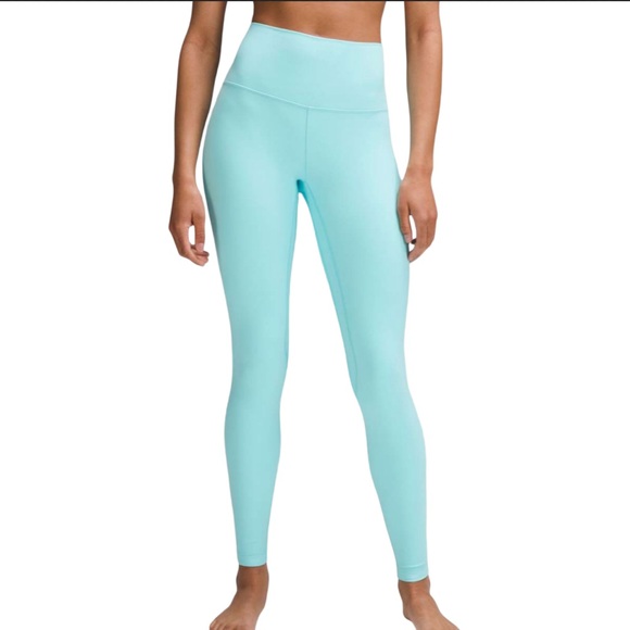 lululemon athletica Pants - Align Lululemon Cyan Blue Leggings Size 6 Like new/ excellent condition